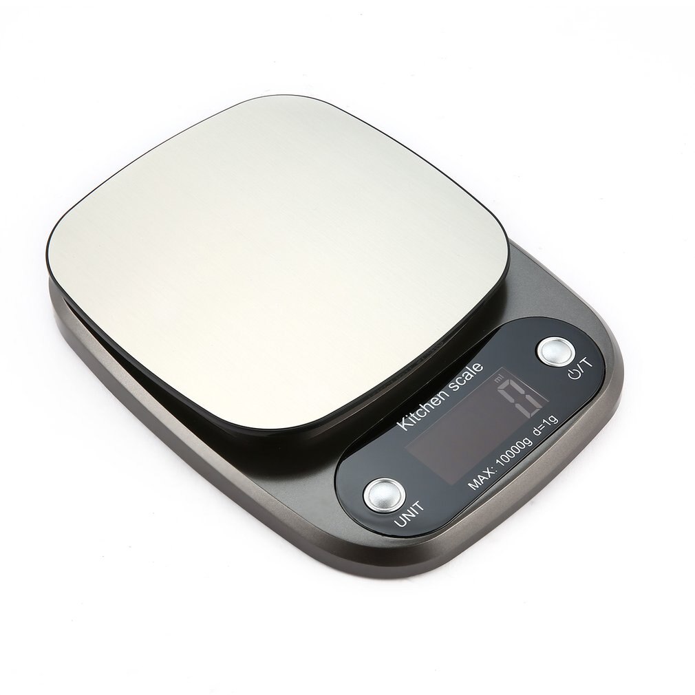 10kg/0.1g Digital Scale Scale High Accuracy Scale Stainless Steel Salver LCD Display Pocket Scale Kitchen Multiple Use