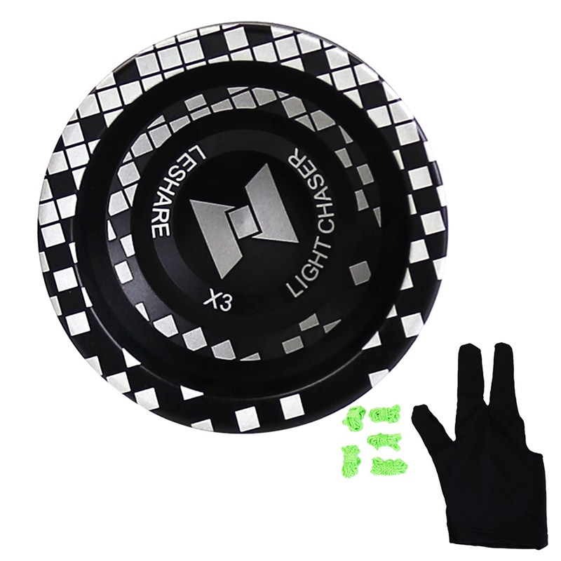 LIGHT CHASER X3 Competitive Yo-Yo,Yoyo for Beginners Alloy Yoyo,Easy to Return and Practise Tricks: black