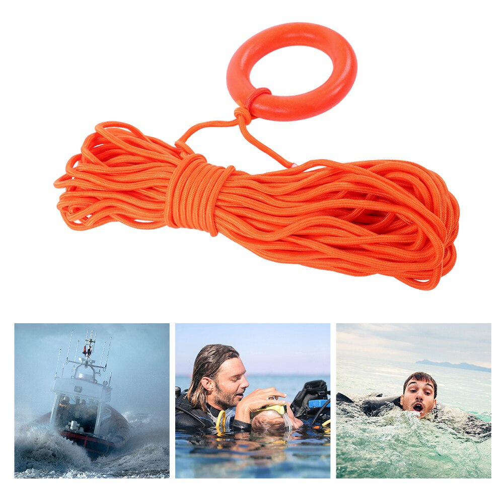 30M Strong Water Emergency Life Saving Rope Cord Lifesaving Line Floating Lifeline Boating Diving Swimming Pool Lifeguard Rescue