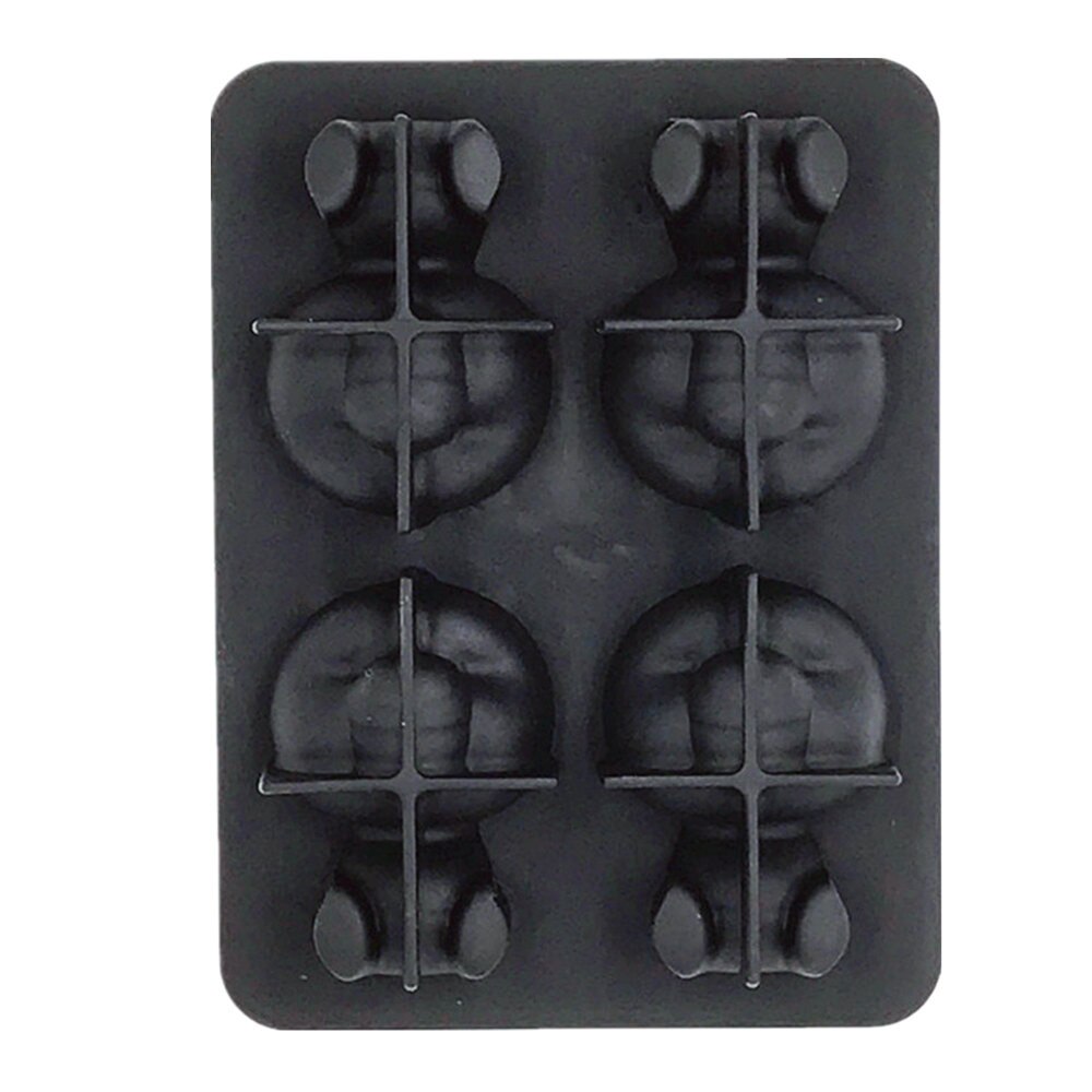 Kostki lodu formy panda kształt lodu pled zamrozić lód, budyń galaretki producenta formy kostki lodu jedzenie stopień silikonowe W712: czarny