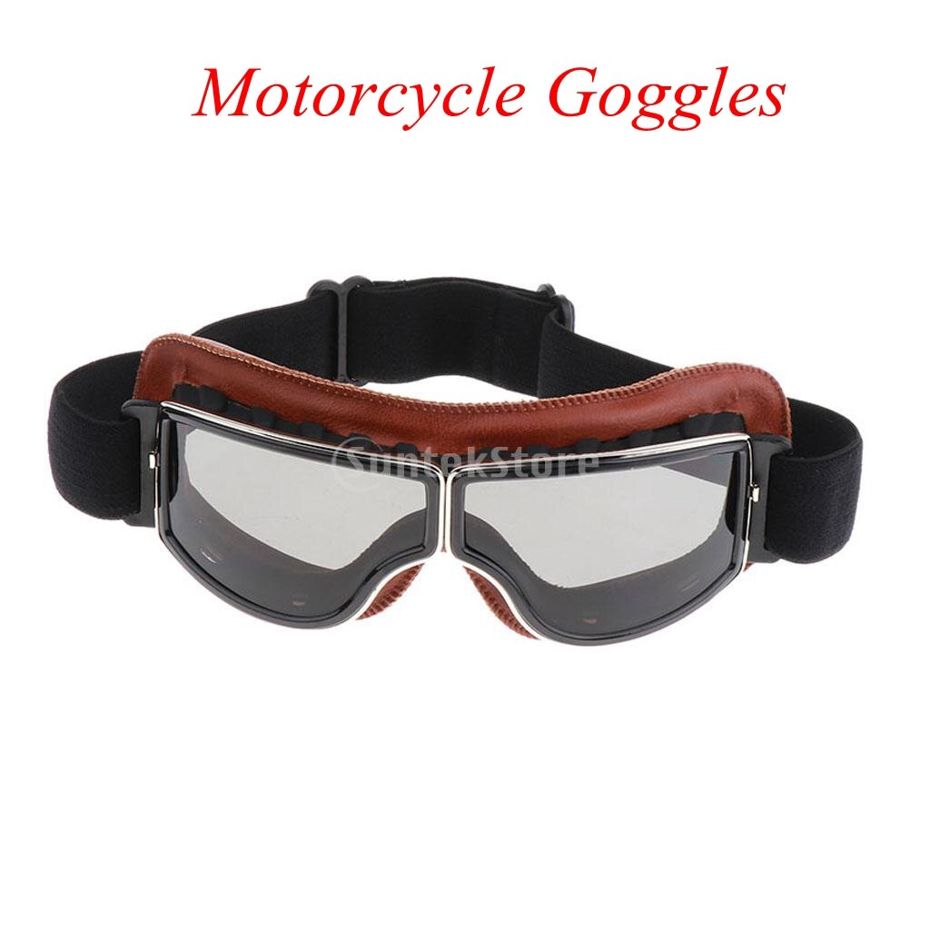 Helmet Goggles AntiUV windproof Glasses Eyewear Motorcycle Motorbike Black