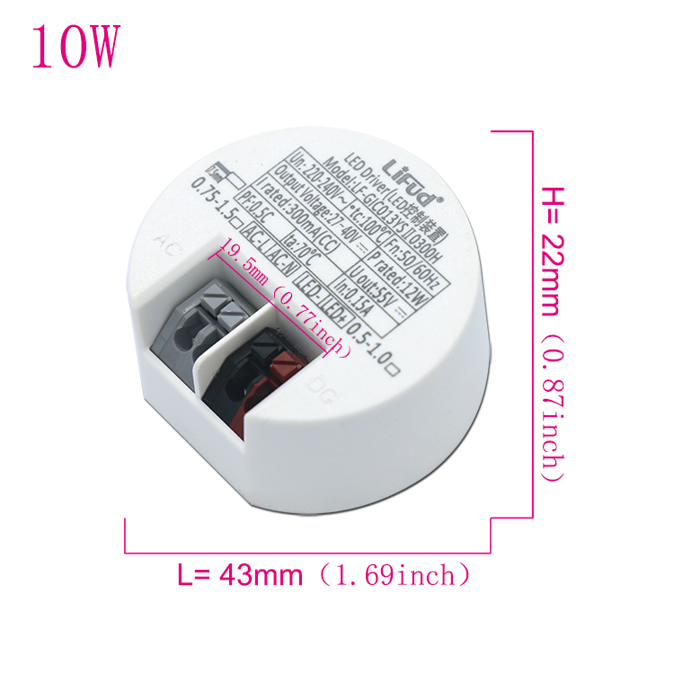 Pilote LED 40W 30W 20W 18W 14W 12W 10W DC33-40V, alimentation de plafond, transformateurs d'éclairage AC220-240V, projecteur LED à monter soi-même: Beige
