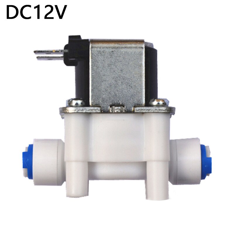 Nc elektrische magneetventiel magnetische  dc 12v water-luchtinlaatstroomschakelaar 1/4 " 12v 24v 220v magnetische wasmachinedispenser: 12v