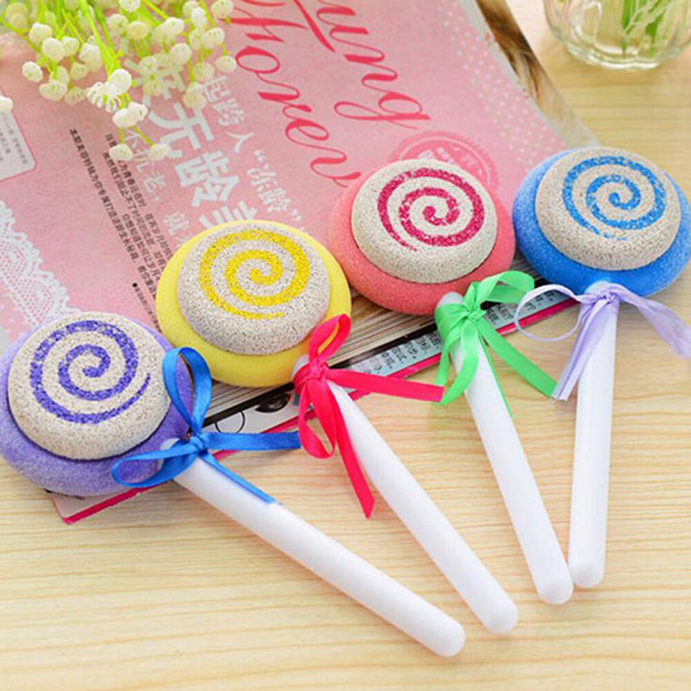 1 PC Foot Rasps Rubbing Stone Feet Dead Skin Calluses Remover Cute Lollipop Double Grinding Foot File Pedicure Tool Skin Care