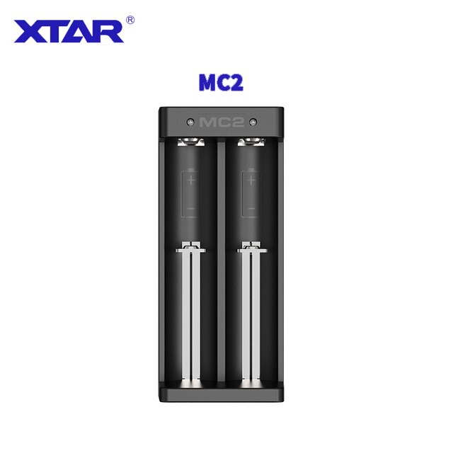 XTAR VC2 VC2 más VC4 VC2S VC4S cargador de batería para 10440/16340/14500/14650/18350/18500/18650/18700/21700/20700/17500: MC2