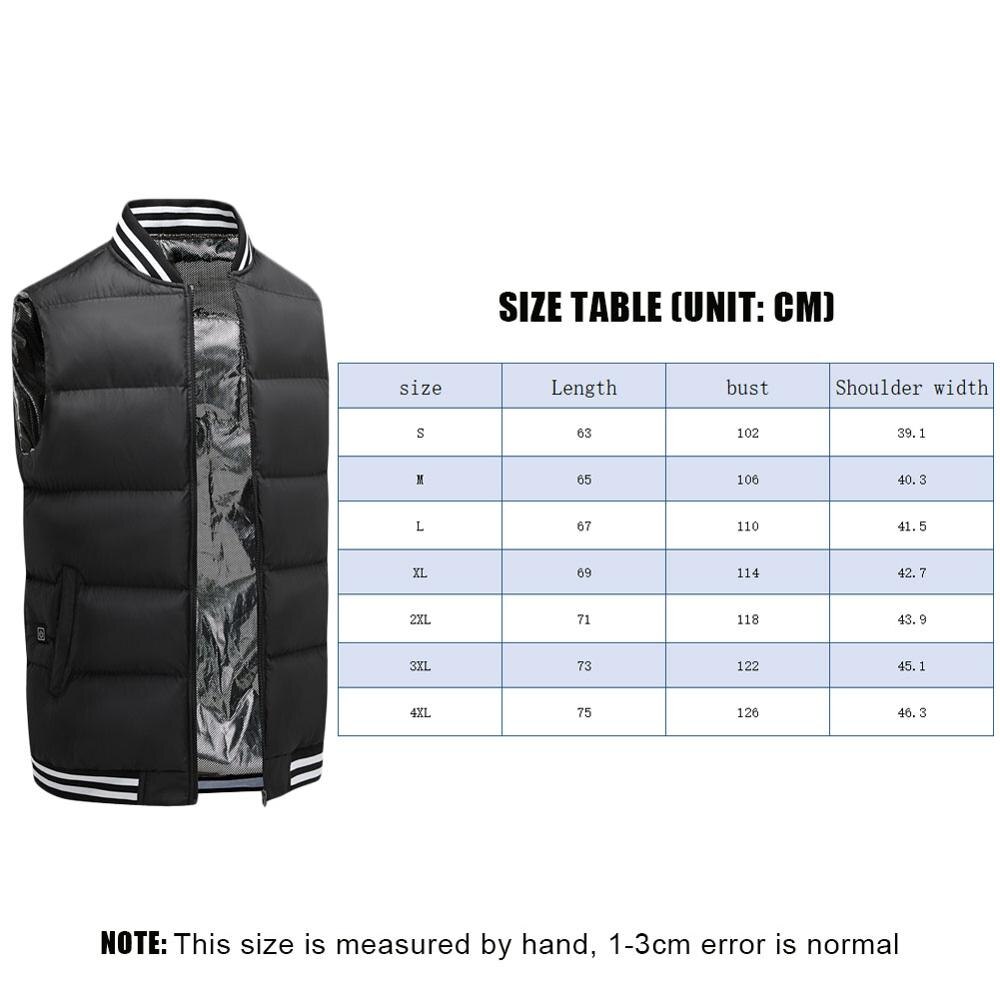 Heated jacket Vest with USB Charging Men and Women Electrical Heated Sleevless jacket 5 Fever Zone Outdoor Warm Hiking Camping