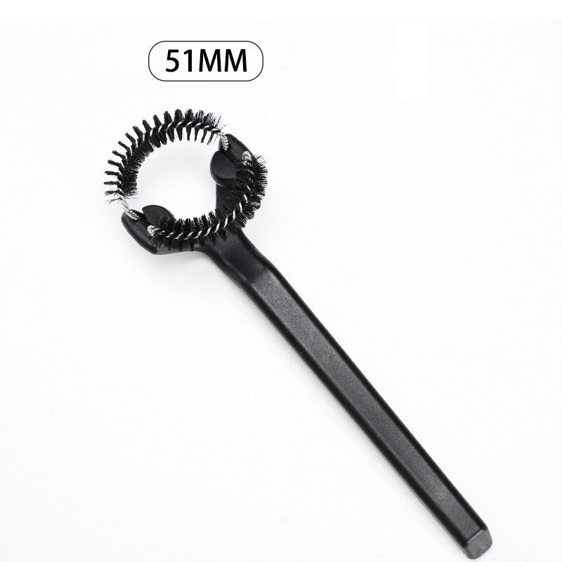 Removable Coffee Machine Cleaning Brush Coffee Maker Espresso Machine Cleaner Replaceable Head Barista Grinder Cleaning Tool: 51mm brush