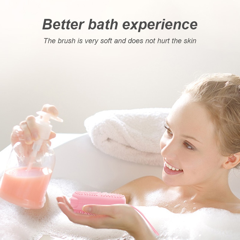 Corps douche frotter Massage éponge rapide moussant bain brosse salle de bain Silicone doux frottement Massage bulle bain éponge brosse