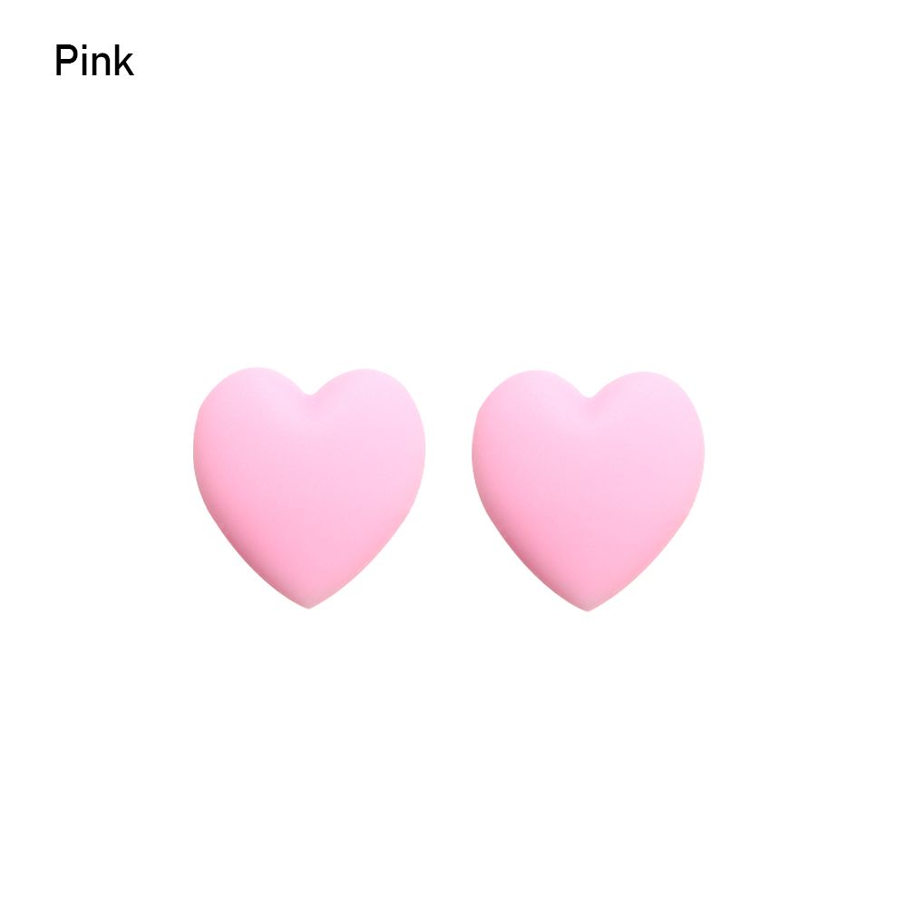 1 Pair Silicone Anti-slip Holder For Glasses Accessory Ear Hook Sports Eyeglass Temple Tip Stoppers Glasses Anti-slip Accessory: Heart- pink