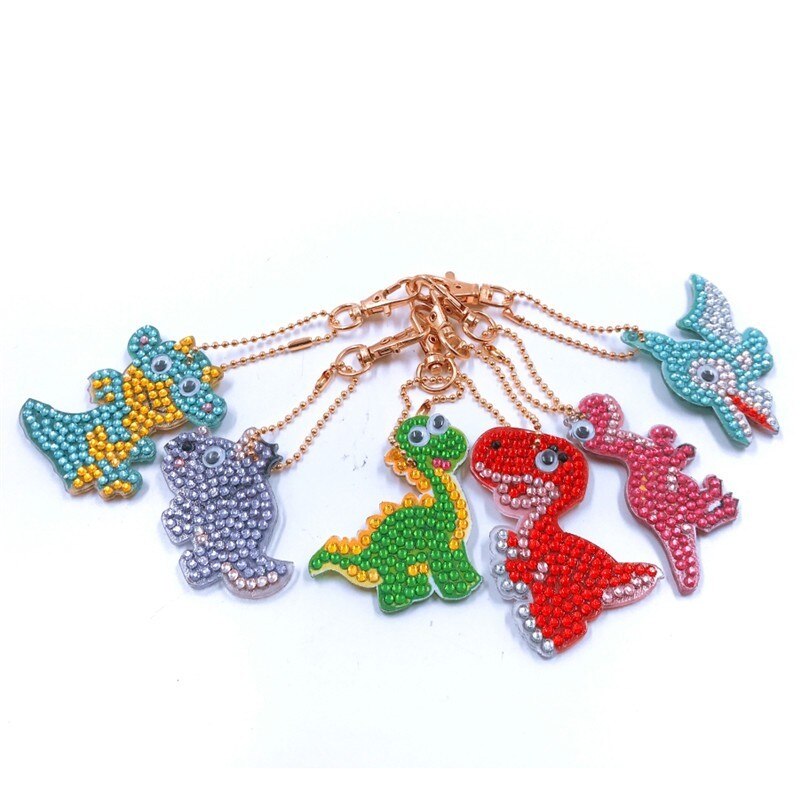 HUACAN porte-clés de bijoux peinture diamant | broderie diamant, sac de dessin animé, décorations bricolage, pour main: YSK06