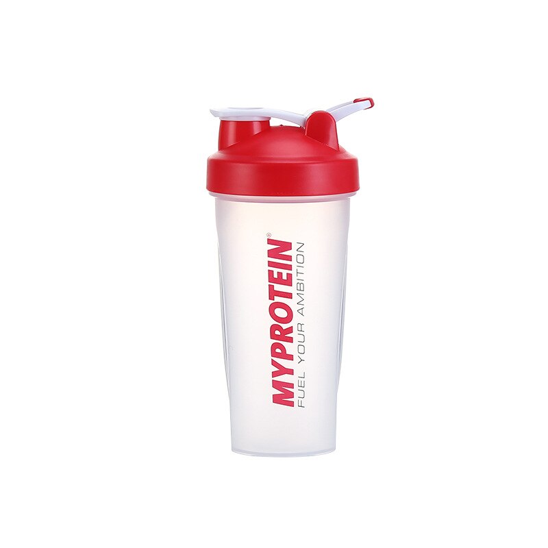 Shaker Water Fles Schudden Cup Waterkoker Hidro Kolf Mijn Grote Capaciteit Draagbare 600Ml Plastic Fitness Drinkware: red