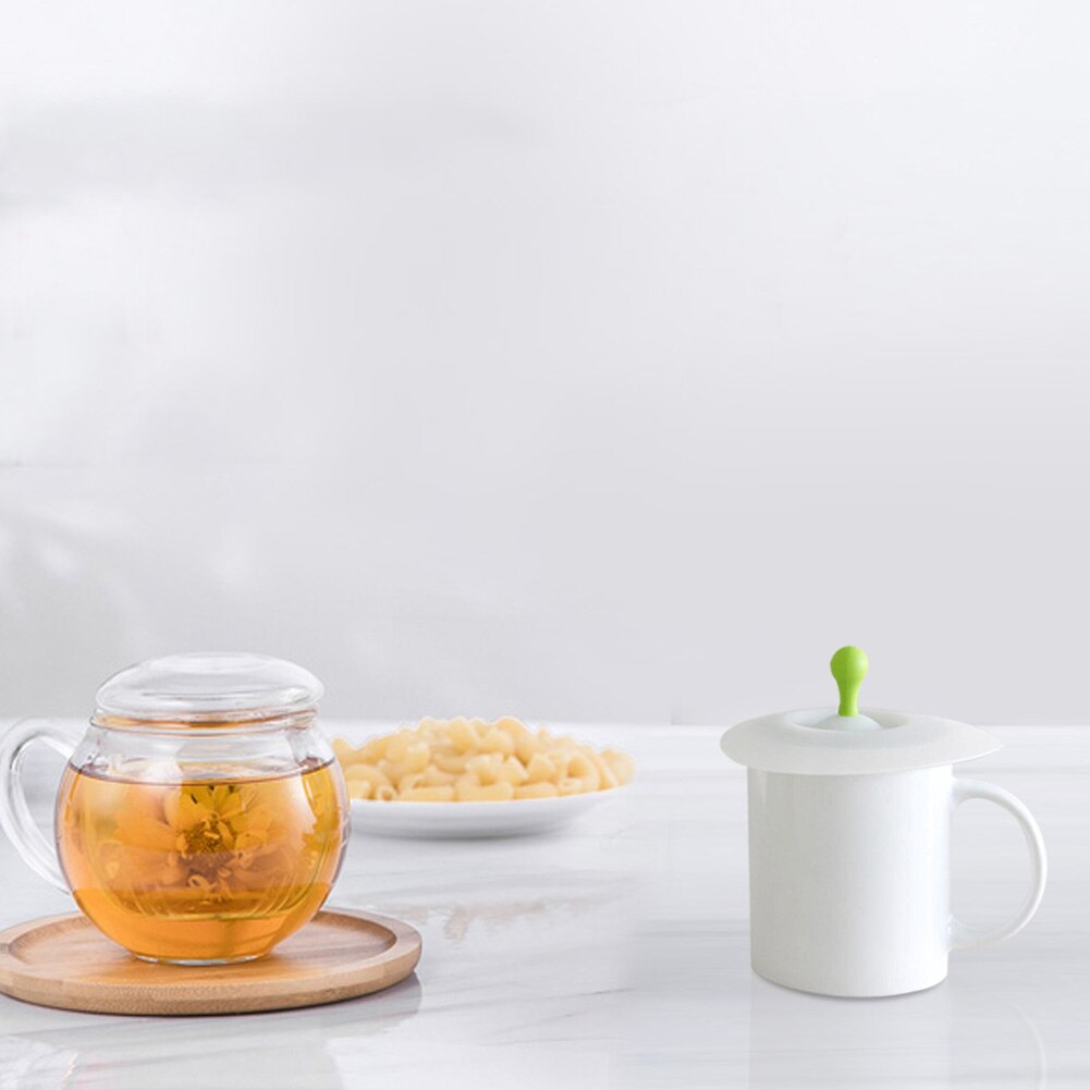 Colorful Lovely Silicone Cup Cover Dustproof Seal Lid Glass Ceramic Plastic Mug Cap