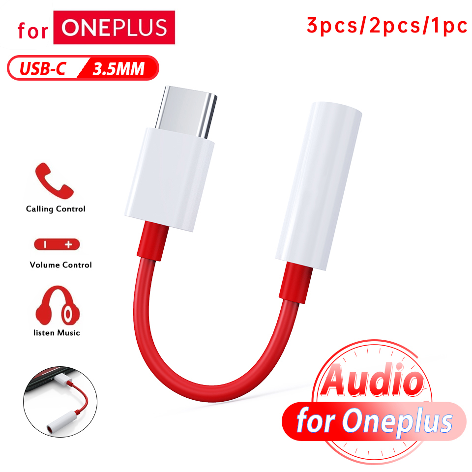 Câble d'origine Oneplus Type C vers 3,5 mm One Plus USB C à 3. Adaptateur audio 5 Jack Aux One plus 12 ouvert Nord CE 3 10 11 9t 9 Pro 8