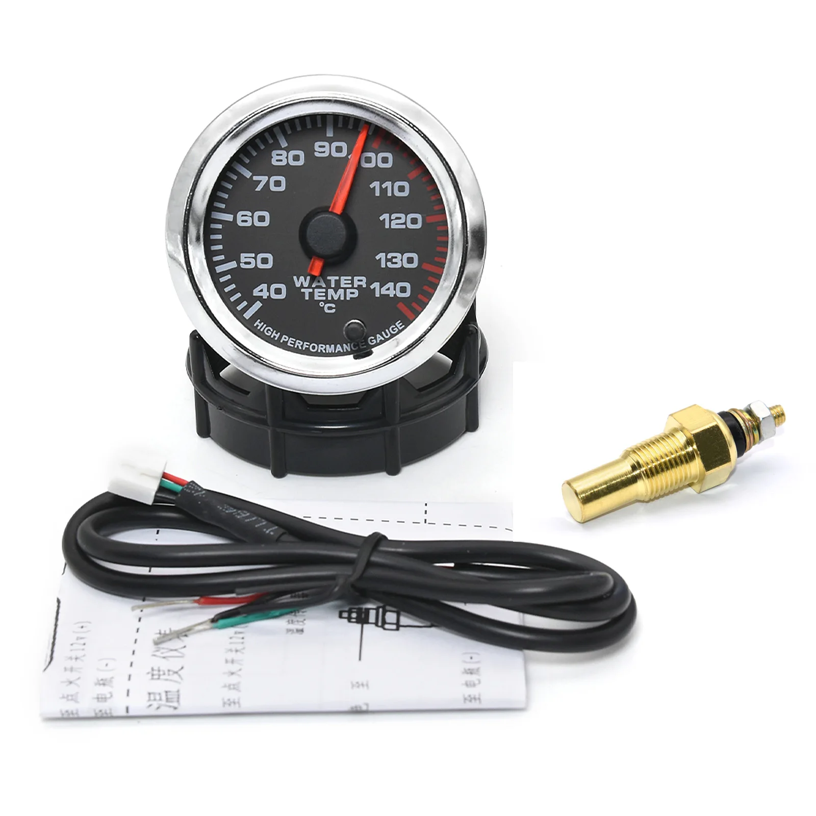 52mm Auto Tacho Meter PRM Öl Press Gauge Luft Kraftstoff Verhältnis Boost Spannung EGT Gauge Wasser Temp Öl Temp meter 7 Farbe Hintergrundbeleuchtung: Lavendel