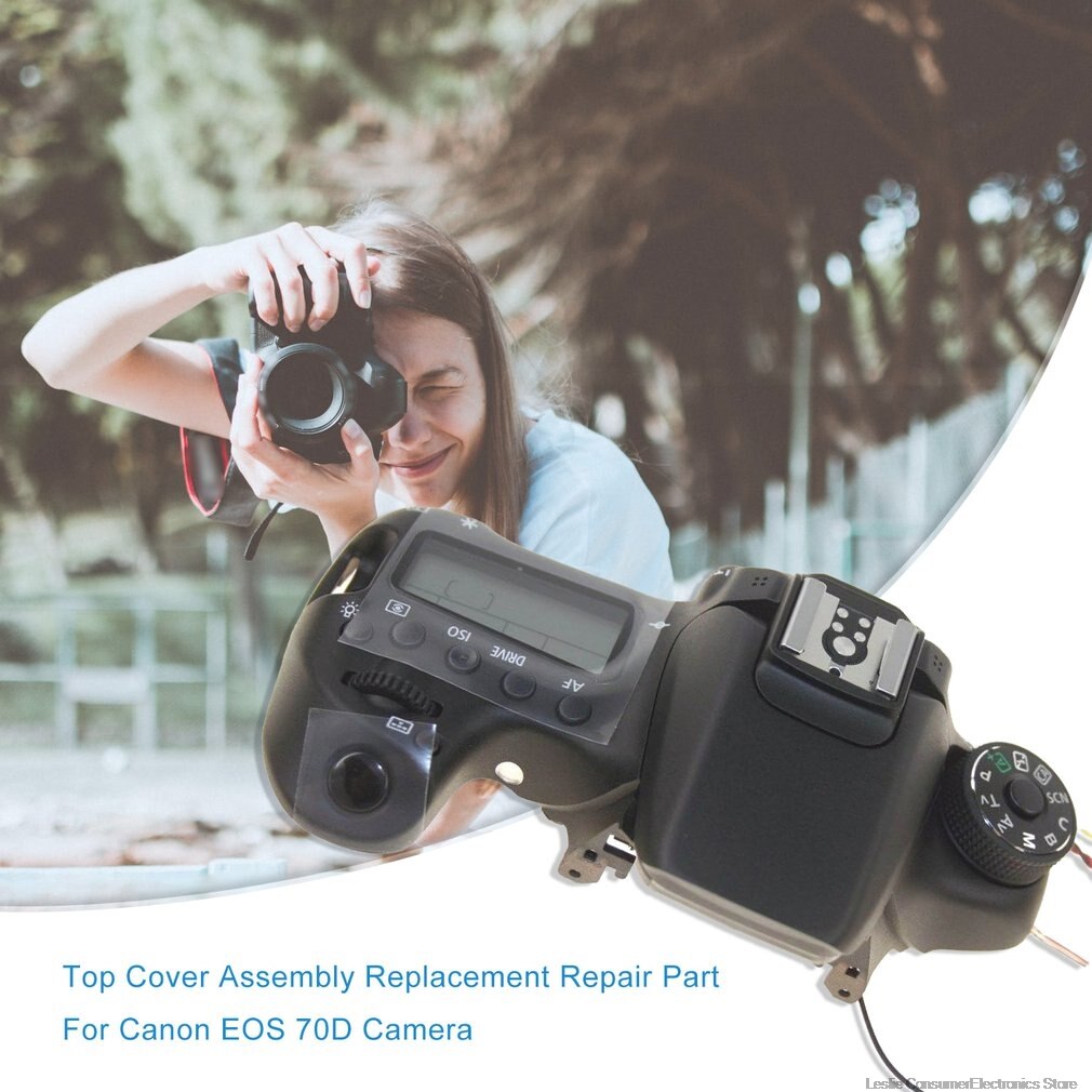 Para cámara Canon EOS 70D conjunto de carcasa superior reemplazo pieza de reparación OEM unidad de repuesto de cámara