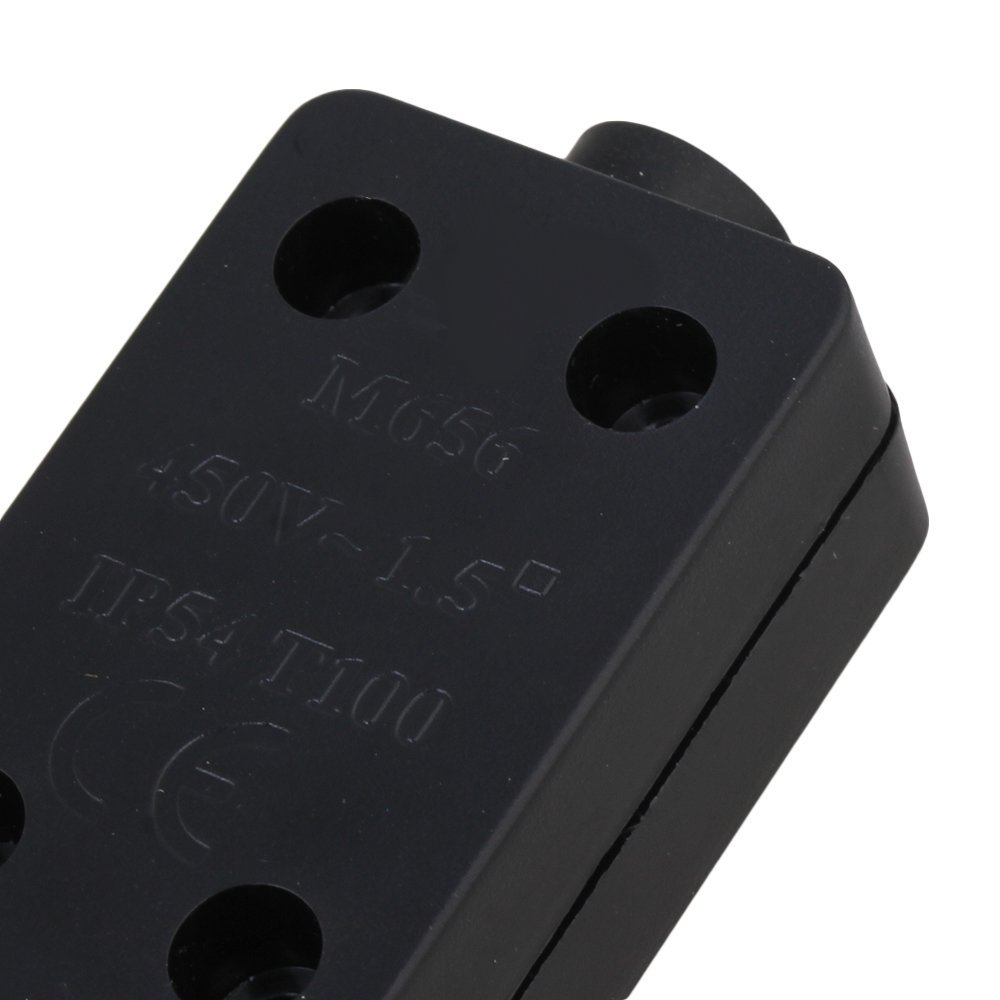 450V Black Plastic IP54 Waterproof Mini Cable Wire Junction Box for 1.5 Square Lines