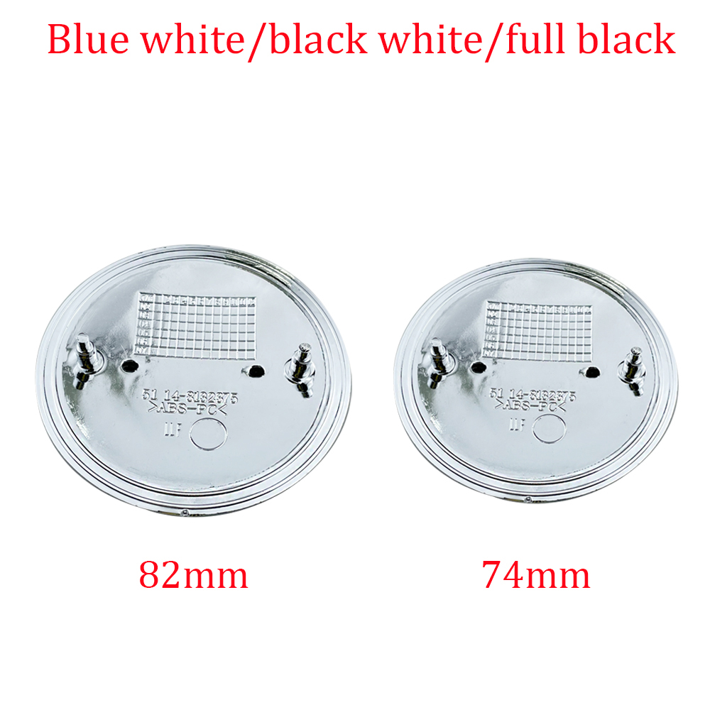 2 stks bmw embleem 82 MM 74 MM Motorkap embleem Kofferbak logo Voor BMW E36 E46 E39 E60 F20 E90 E91 X5 E53 E87 E34 M Auto Accessoires