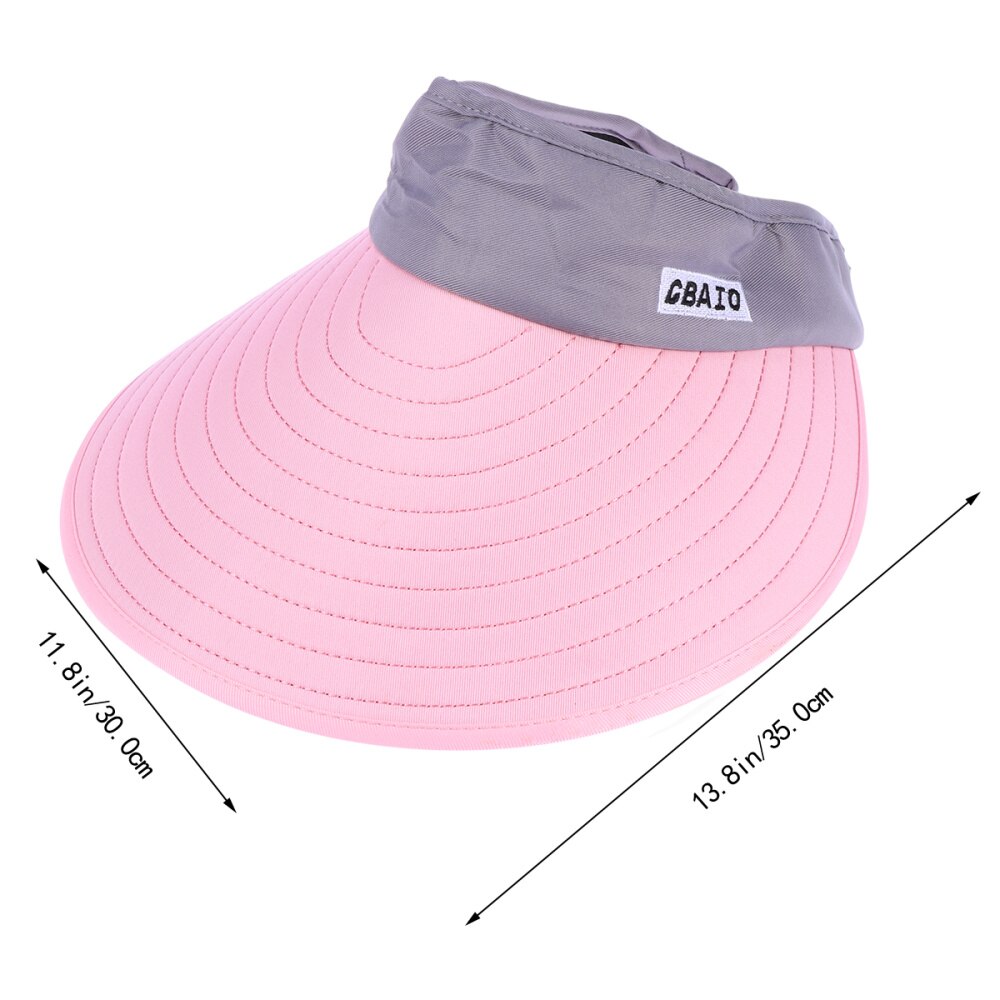 Sports Tennis Cap Summer Outdoor Cap Folding Hat All-matching Cap for Men (White Hat and Black)