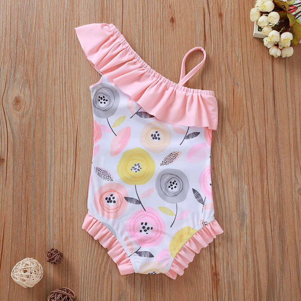 Toddler Baby Girls Flower Bathing Suit Girls Baby One Piece Swimsuit Cute Beach Wear Kids Swimwear Girls Bikini Beach Wear