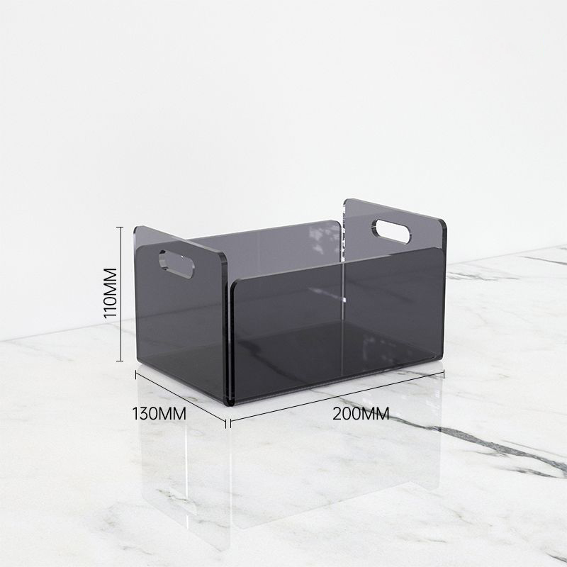 Clear Acrylic Storage Bins for Bathroom Organizer Pantry Storage,Cabinet Organizers Cosmetics Office Stationery Food & Beverage: Orange