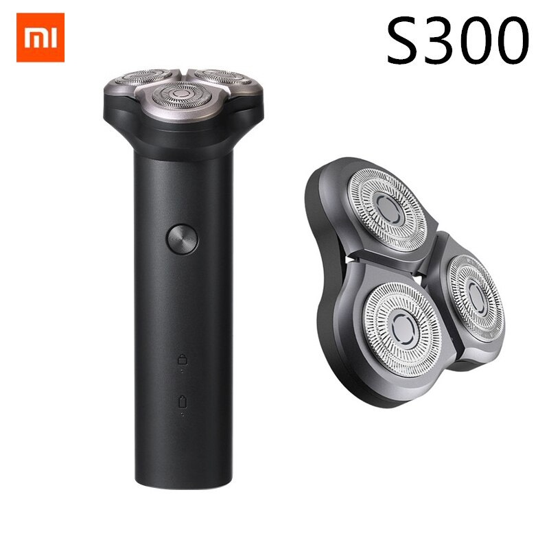 Xiaomi Mijia S300 3D Floating Smart Electric Shaver IPX7 Waterproof Razor Type-C Charging Dual Layer Blade Dry&amp;Wet Beard Shaving: S300 and blade