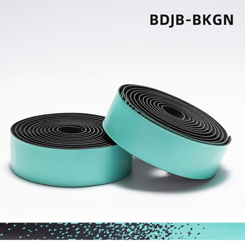 ROCKBROS Lenker Band Rennrad Griff PU Gurt Griff Gürtel Anti-Überspringen Dämpfung Radfahren Gurt Lenker Kork Radfahren Zubehör: BDJB-BKGN