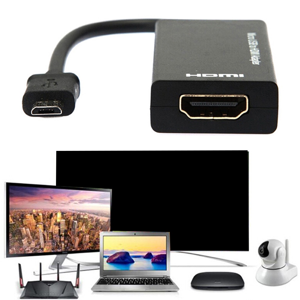 Micro Usb Naar Hdmi Hd Adapter Kabel Man Naar Vrouw 1080P Hd Hdmi Audio Video Kabel Mhl Converter Voor tv Pc Laptop