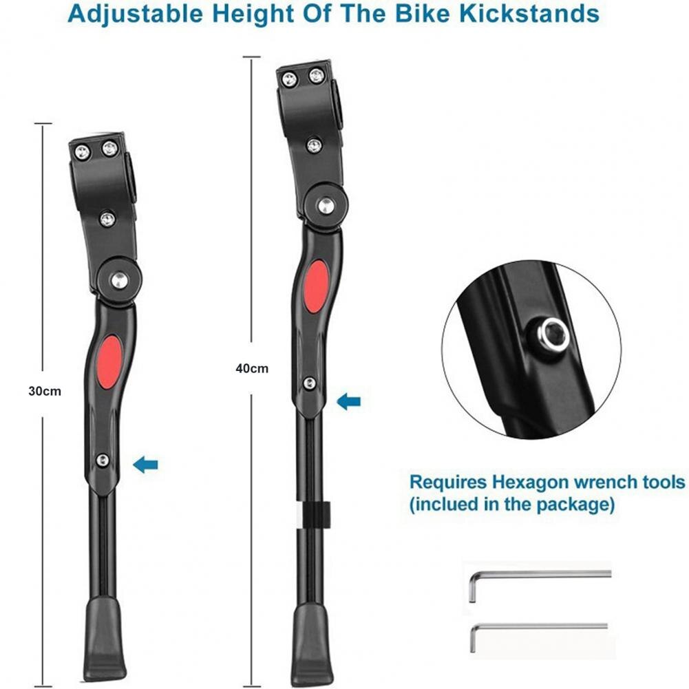 Bike Kick stand Road Bike Parking Racks Mountain Kickstand Cycling Side Stand Foot Support Adjustable Brace Cycling Parts