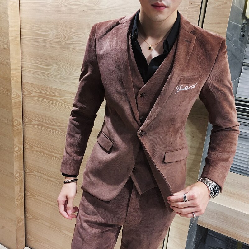 Business Casual Blazers Male Formal Jacket Popular Dress Suit Slim Fit Coat