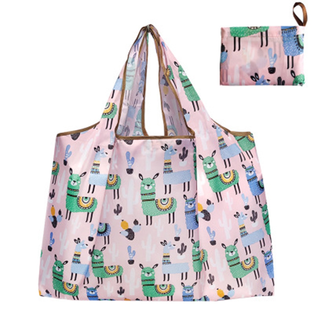 Reusable Eco-Friendly Grocery Foldable Shopping Bags Small Size Premium Slight Duty Folding Tote Bag With Handle