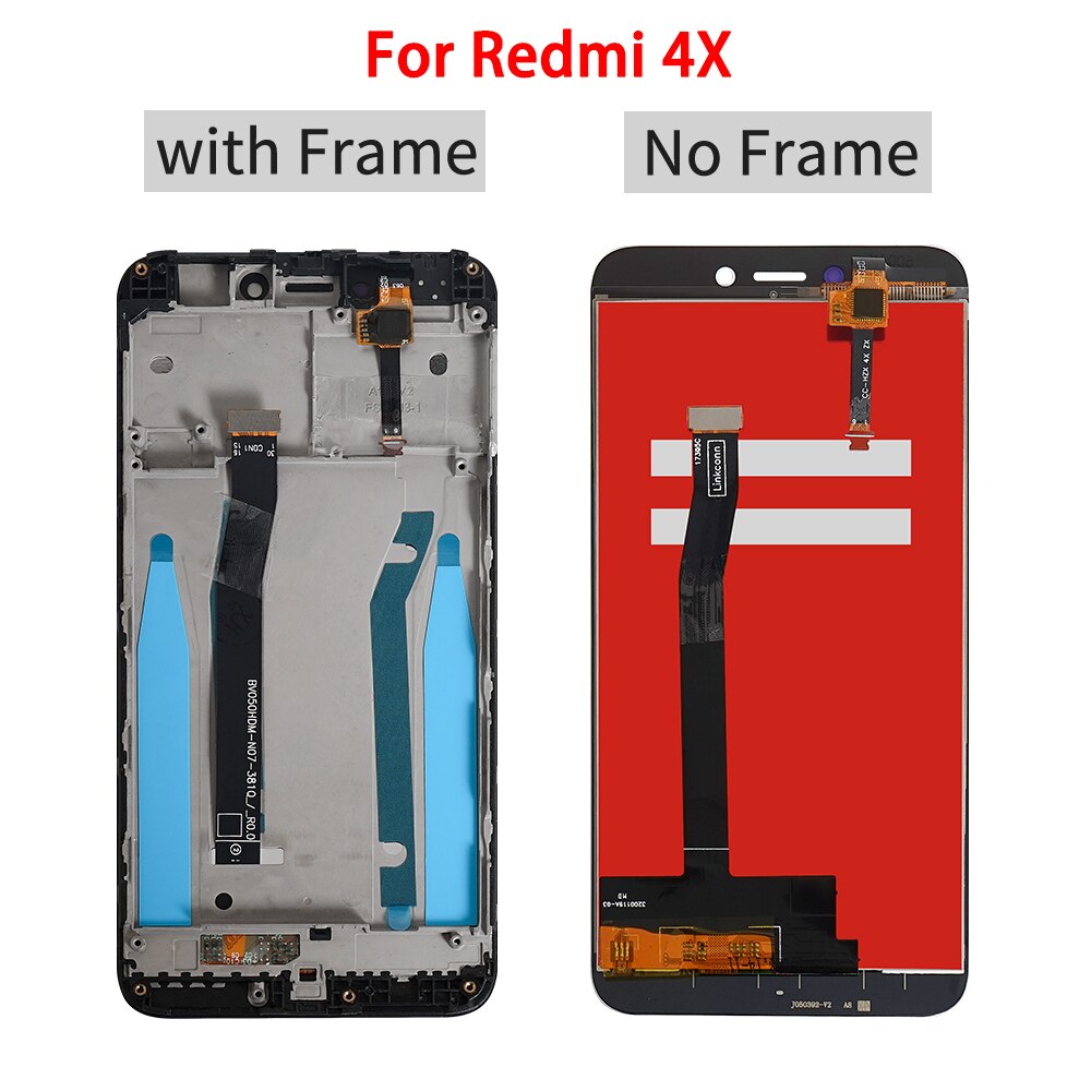Original For Xiaomi Redmi 4 4A 4X LCD Display Touch Screen Digitizer with Frame For Redmi 4A 4X LCD Screen Assemble Repair Parts