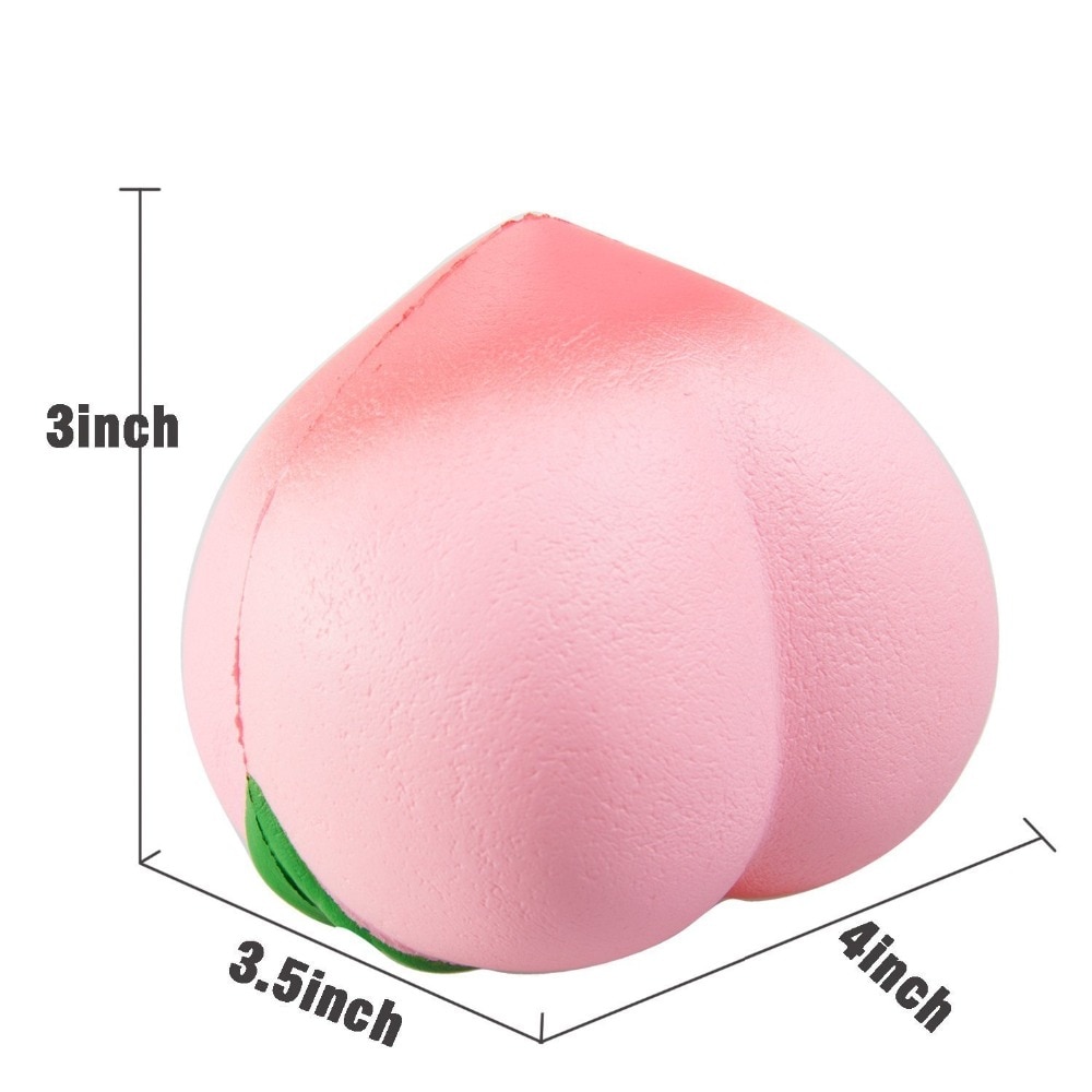 , juguetes Squishies de melocotón de crecimiento lento Jumbo de 10CM, Squishies de frutas Kawaii, juguetes perfumados con crema para niños y adultos, 1 unidad, # YL