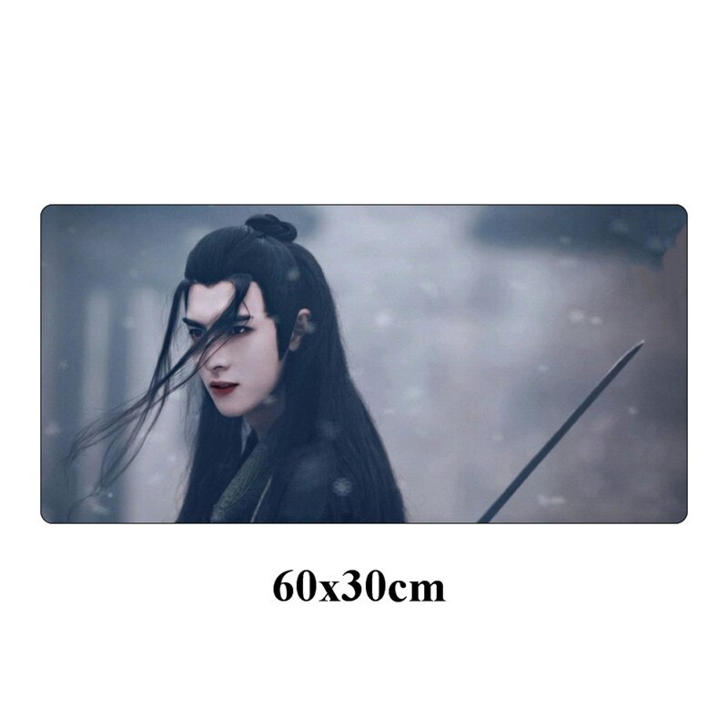 DIY Custom The Untamed Mouse pad Xiao Zhan Wang yibo Large Gaming Mousepad Locking Edge 60x30cm Cool Durable Computer Desk Mat: Purple 