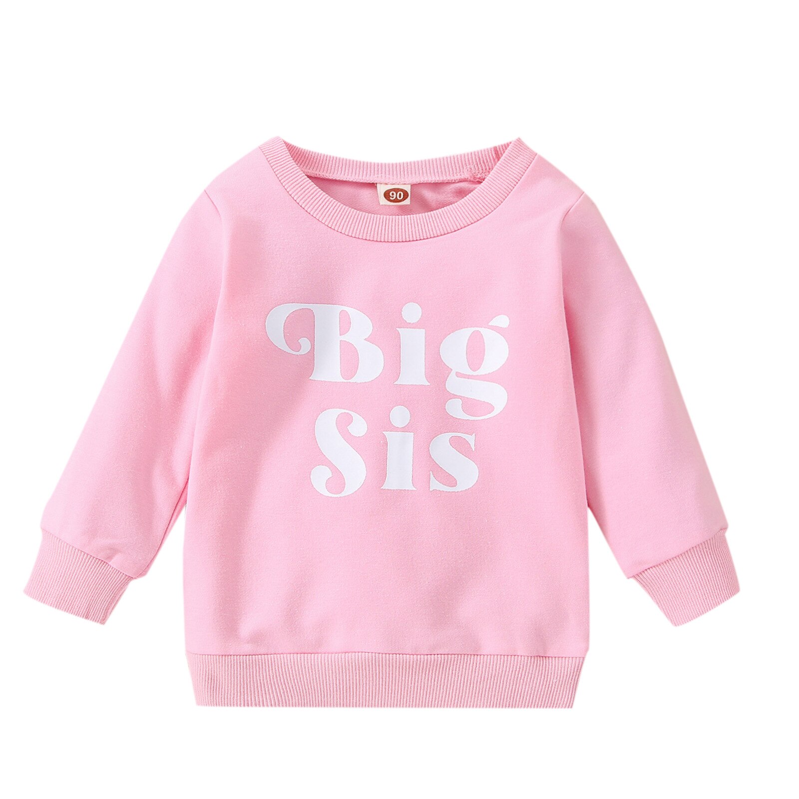 Ropa de manga larga para bebés y niños, sudaderas con letras bonitas, Tops infantiles, 4 colores, Otoño e Invierno