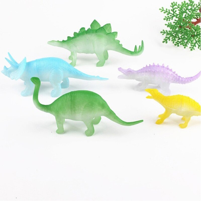 8 pcs/set Night Light Noctilucent Dinosaures Figures Toy for Children Kids Toys & Hobbies