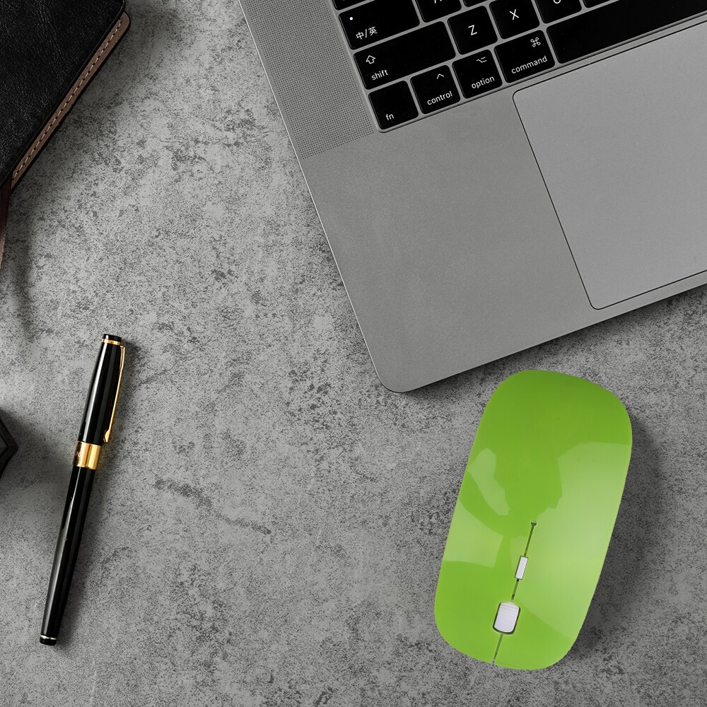 Trådløs datamaskin mus 2.4g usb mottaker super slank mus 1600 dpi usb optisk til pc bærbar pc