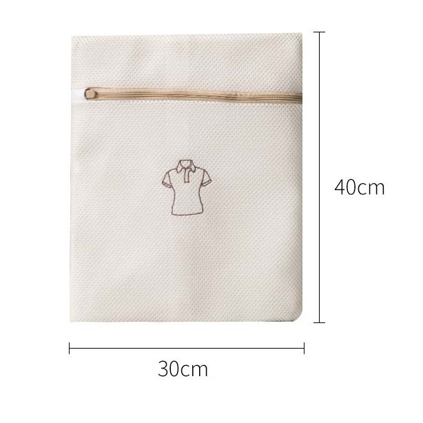 Embroidery Washing Bags Mesh Polyester Laundry Bag Portable Net Bra Wash Basket Organizer For Underwear Clothing Laundry Bag: T-shirt