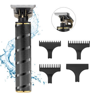 cordless finishing hair trimmer barber shop hair clipper beard trimer for men usb hair cutter machine powerful kit: 03