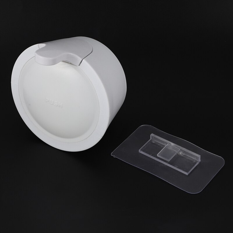 Small Liquid Soap Dispenser Wall Mounted Free Punching Plastic Shampoo Dispenser for Bathroom Kitchen Hotel 350Ml