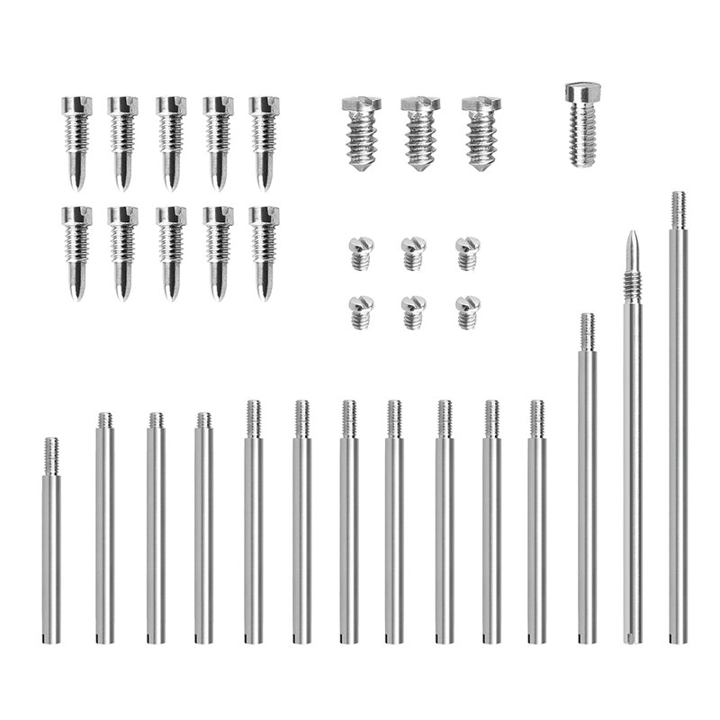 Juego de piezas de reparación de clarinete, Kit de varilla del eje de clarinete, accesorios de instrumentos de viento de madera, 34 unidades: Default Title