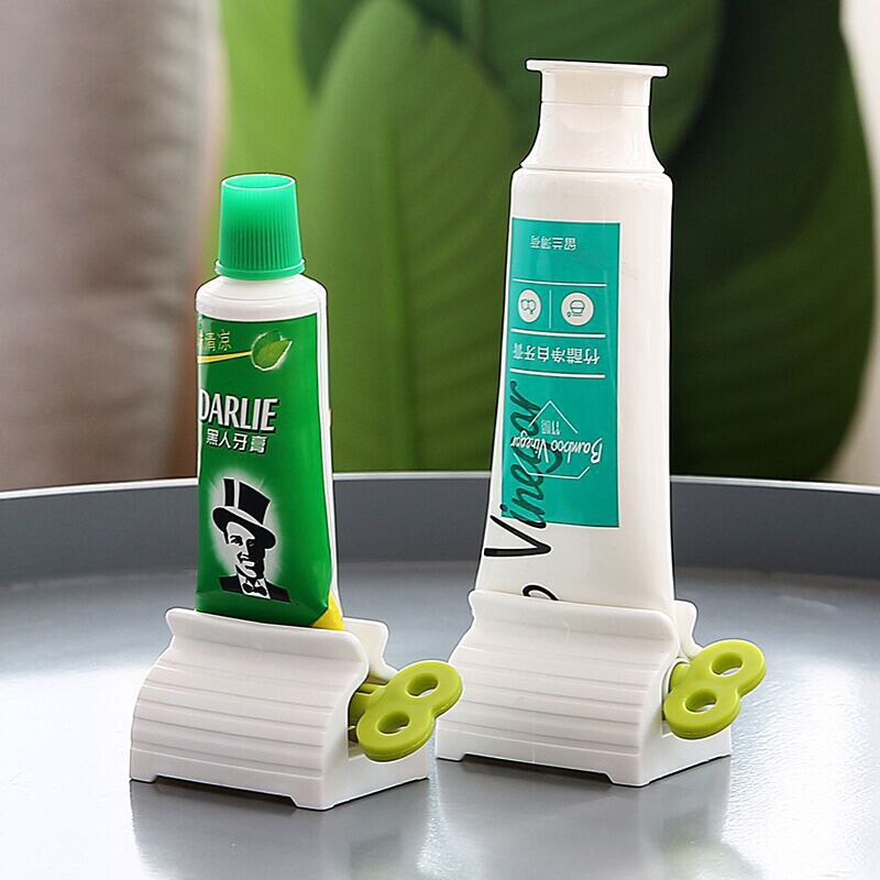 tandpasta knijper tube uitknijper toothpaste squeezer badkamer accessoires tandpasta dis Rolling Tandpasta Apparaat Buis Dispenser Houder Multifunctionele Plastic Gezichtsreiniger Knijper Pers Voor Badkamer Accessoires