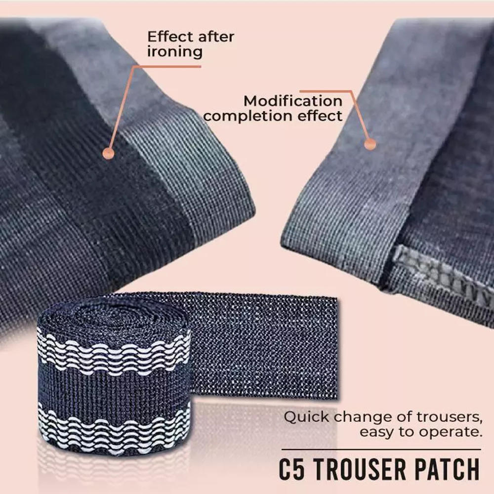 Bande auto-adhésive à ourlet pour pantalon, 1.2m, pour la bouche, tissu, fusion, ourlage, couture