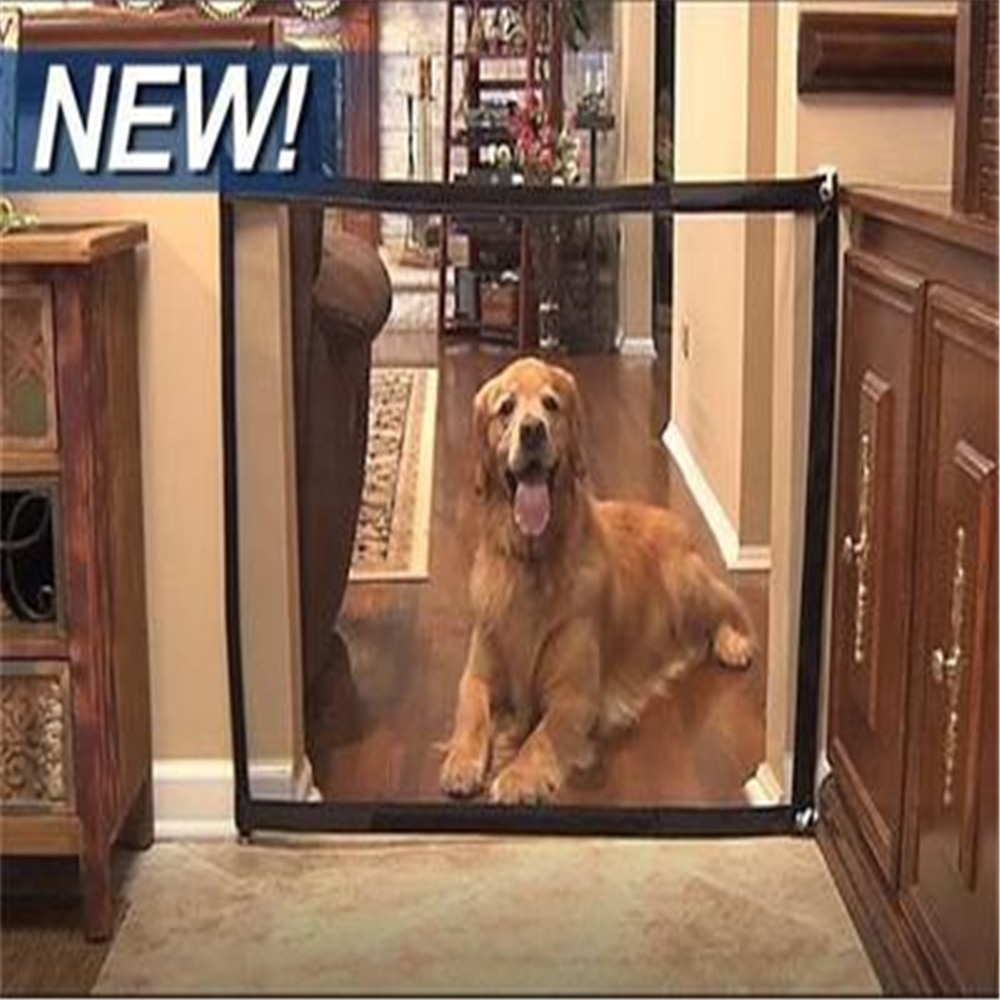 Magie-Tor Tragbare Hund Isolation Netz Haustier Innen Treppen Tor Katze Trennung Gittergewebe Schutz Tür Zwinger Sicher Tür Klapp sicherheit Zaun