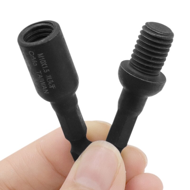 1Pcs M6 M8 M10 1/4 Hex Shank Square Driver Tap Die Socket Adapter Thread Screw Internal and External Screw Self attack sleeve