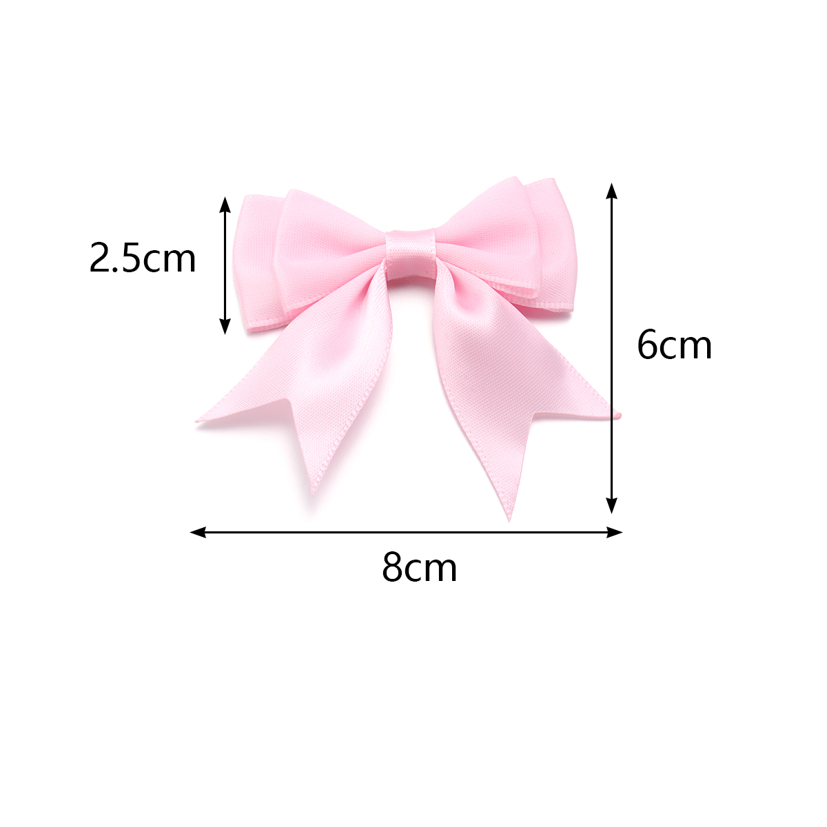 10 stks/partij Satijnen Lint Strikken Leuke Kleurrijke Dacron Dubbellaags Strik Boog Bloem Voor DIY Craft Kleding Decoratie Accessoires