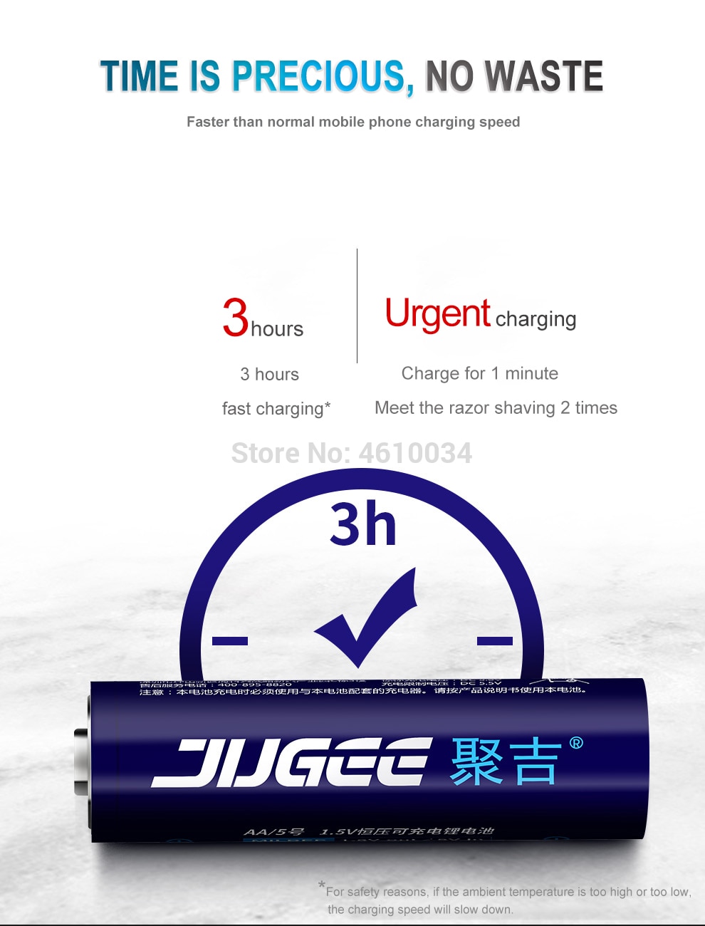 Jugee Aa 1.5V 3000mWh Lithium Li-Ion Oplaadbare Batterij + 4 Kanaals Lithium Polymeer Li-Ion Batterij Batterijen Oplader