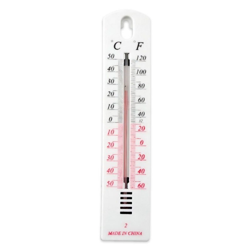 Home Wall Hanging Thermometer Celsius Fahrenheit Display Indoor Outdoor Greenhouse Temperature Monitor Gauge Household: Default Title