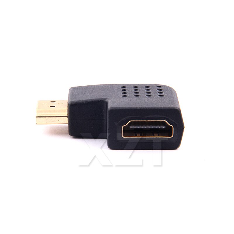Black HDMI Male To HDMI Female Cable Adapter Converter Extender Right/Left Angle For HDTV HDMI 1080P Adapter Cable Converter