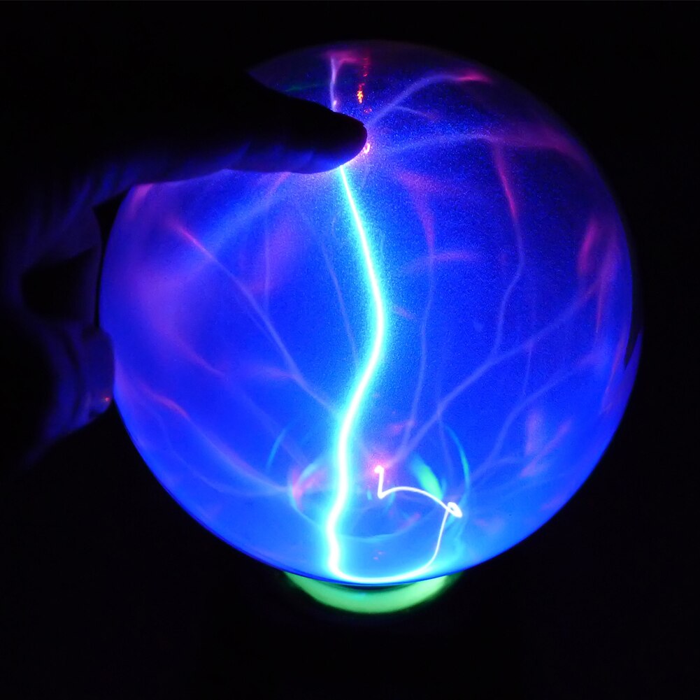 Boule de foudre de boule de Plasma de 4/5/6 pouces boule de verre magique lumière sphérique électrostatique veilleuse nouveauté décoration de maison de