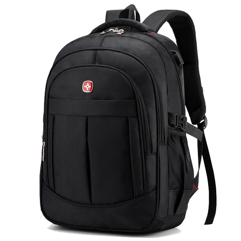 Chuwanglin rugzak heren 15.6 inch laptoprugzak heren boekentas casual schooltassen eenvoudige herenrugzak mochila  l62401: Grote maat zwart